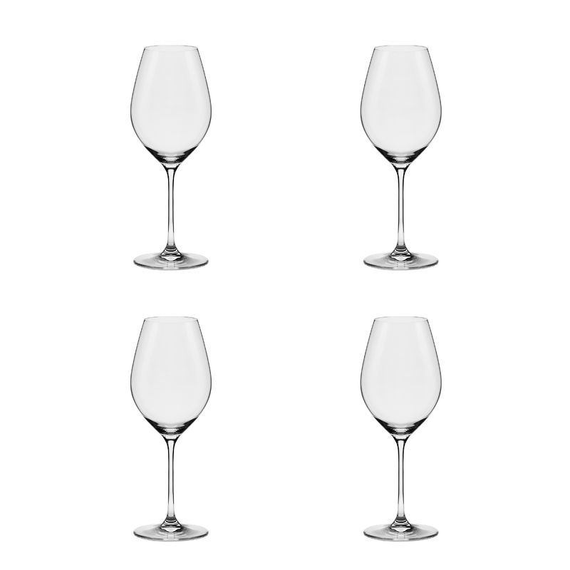 4 Tacas de Cristal Para Chardonnay 470 Ml Forever Classic